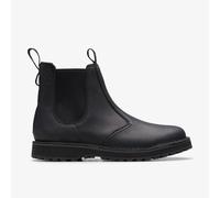 Clarks Mens Solsbury Easy Black Leather Chelsea Boots,Ankle Boots Leather Casual