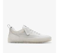 Clarks Mens Somerset Lace Off White Nubuck Trainers Nubuck Casual
