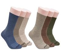 Clarks Men's Sport Half Cushion Crew Socks 6 Pair, Khaki/Brown/Olive/Denim/Shell/Stone, Men's 7-12 Shoe, Khaki/Brown/Olive/Denim/Shell/Stone, 7-12