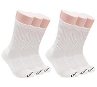 Clarks Men's Sport Half Cushion Crew Socks 6 Pair, Men's 7-12 Shoe, White, 7-12