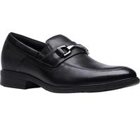 Clarks Men's Steadwell Bit Loafer, Black Leather, 9.5 UK