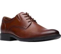 Clarks Men's Steadwell Lace Oxford, Dark Tan Leather, 9 UK