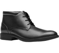 Clarks Men's Steadwell Mid Oxford Boot, Black Leather, 13 Wide