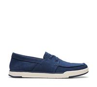 Clarks Men's Step Isle Base Low-Top Sneakers, Blue (Navy Canvas Navy Canvas), 8 UK