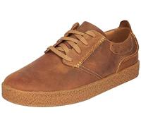Clarks Men's StreethillLace Sneaker, Dark Tan Lea, 8.5 UK