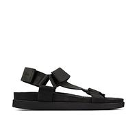Clarks Men's Sunder Range Sandal, Black Nubuck, 7.5 UK