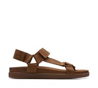Clarks Men's Sunder Range Sandal, Tan Leather, 12 UK