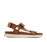 Clarks Men's Sunder Range Sandal, Tan Nubuck, 6 UK