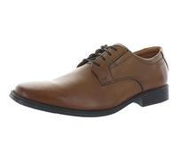 Clarks Men's Tilden Plain Derby Oxford, Brown Dark Tan Leather, 11 UK