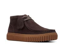 Clarks Men's Torhill Hi Oxford Boot, Dark Brown Suede, 9 UK