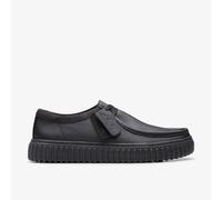 Clarks Mens Torhill Lo Black Leather Moccasins Leather Casual