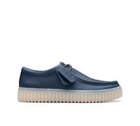 Clarks Men's Torhill Lo Navy Leather Lace Up, Torhill in Blue | Size: 6/Standard Fit