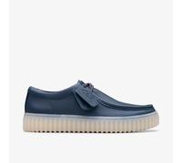 Clarks Mens Torhill Lo Navy Leather Torhill,Moccasins Leather Casual