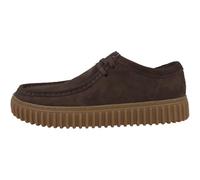 Clarks Mens Torhill Lo Suede Dark Brown Shoes 10 UK