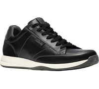 Clarks Mens Townview Lace, Black Leather, 14