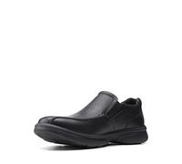 Clarks Men Bradley Step Loafer, Blk Tumbled Lea, 44.5 EU Weit