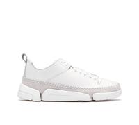Clarks Men's Trigenic 2 Flex White Leather Trainers, Lace Up | Size: 11-Standard Fit Clarks White 11-Standard Fit