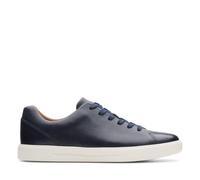Clarks Men's Un Costa Lace Navy Leather Trainers, Lace Up in Blue | Size: 11/Standard Fit
