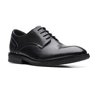 Clarks - Mens Un Hugh Lace Shoes, Color Black Leather, Size: 10.5 UK Wide