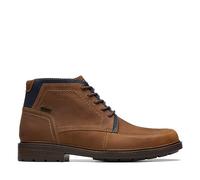 Clarks Men's Un Shire Hi Waterproof Oxford Boot, Tan Leather, 8.5 UK Wide