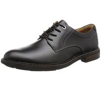 Clarks Men's Unstructured Lace-Up Derby Shoes Unelott Plain Black Leather 7 UK