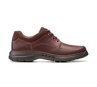 Clarks Mens Unstructured Lace Up Shoes Un Brawley Lace - Mahogany Leather - UK Size 9.5G - EU Size 44 - US Size 10.5M