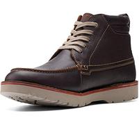 Clarks Men's Vargo Moc Leather-8M Ankle Boot, Brown Tumbled Leather, 7 UK