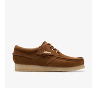 Clarks Mens Wallabee Boat Cola Suede Wallabee,Lace Up Suede Casual