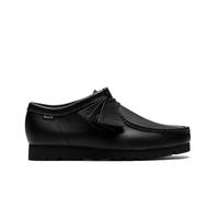 Clarks Mens Wallabee Gore-TEX Black/Black Leather Wallabee,Lace Up