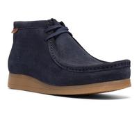 Clarks mens Wallaston Boot, Navy Suede, 13