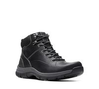 Clarks mens Walpath Mid, Black Leather, 8
