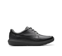 Clarks Men's Watchet Lace Black Leather Derby Shoes, Lace Up | Size: 8-Wide Fit Clarks Black 8-Wide Fit