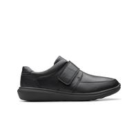 Clarks Men's Watchet Strap Black Leather Slip Ons | Size: 9.5/Standard Fit