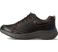 Clarks Men's Wave 2 Sneakers, Dark Brown Oiled Leather Waterproof, 8.5 UK