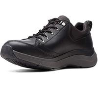 Clarks - Mens Wave2.0 Vibe Shoes, 11 UK Wide, Black Leather
