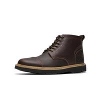 Clarks Men's Weltridge Zip Cap-Toe Boot, Dark Brown Leather, 9 Wide