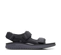 Clarks Men's Wesley Bay Sandal, Black, 12 UK