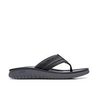 Clarks Men's Wesley Post Flip-Flop, Black, 7 UK