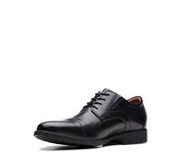Clarks Men's Whiddon Cap Oxford, Black Leather, 10.5 UK