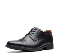 Clarks Men's Whiddon Cap Oxford, Black Leather, 9.5 UK