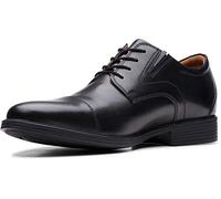 Clarks Men's Whiddon Cap Oxford, Black Leather, 9.5 UK