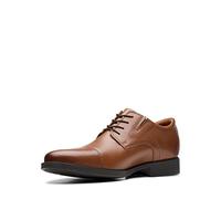 Clarks Men's whiddon Cap Oxford, Dark Brown Leather, 10 UK