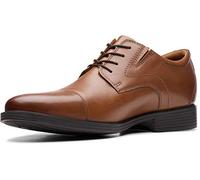 Clarks Men's Whiddon Oxford, Dark Tan Leather, 9.5 UK