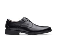 Clarks Men's Whiddon Plain Oxford Flat, Black (Black Leather), 13 UK