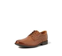 Clarks Men's Whiddon Plain Oxford Flat, Dark Tan Lea, 7 UK