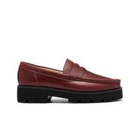 Clarks Mens Yukoner Penny Maple Suede Loafers,Slip Ons Brown