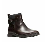 Clarks Mens Zip London Stride Dark Brown Lea, Cushion Plus , UK 7,8,9,10,12 G