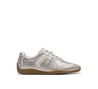 Clarks Meridor Lo Trainers, Silver, Size 4, Women Ilver