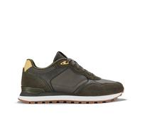 Clarks Molland Go Olive Combination Lace Up,trainers In Green Green 6-Standard Fit