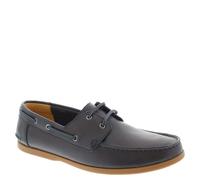 Clarks Morven Sail G Fit Lace Up Leather Boat Shoes - Navy - 6.5 UK